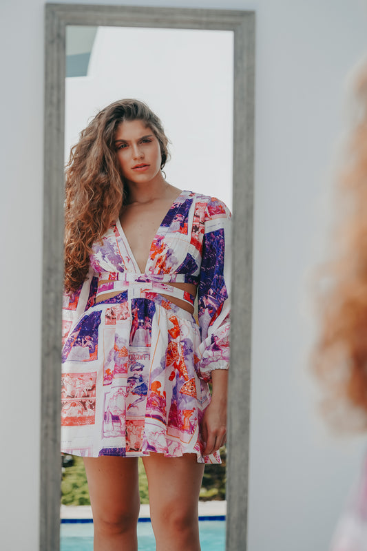 Dress short newspaper