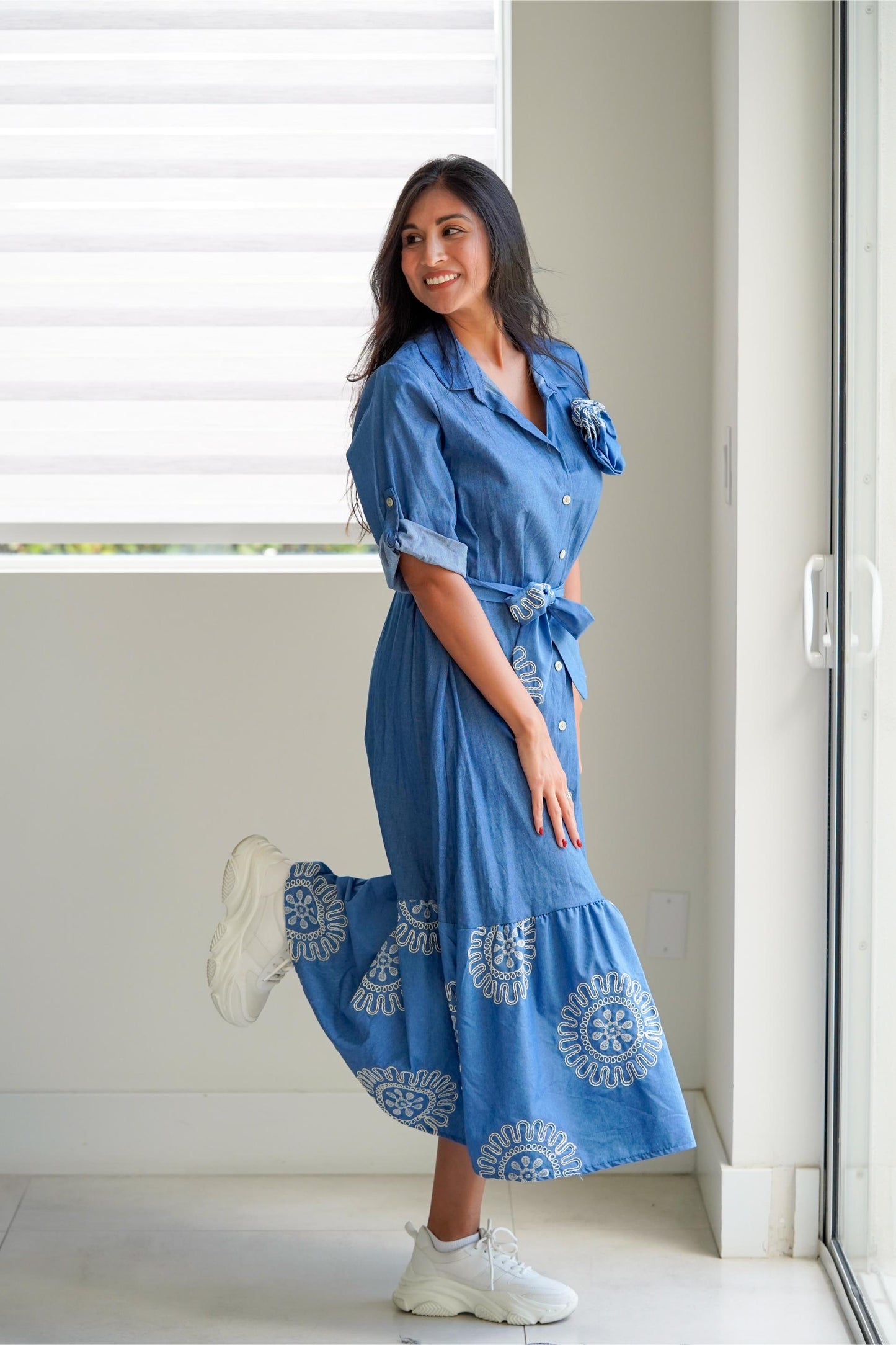 Dress maxi flower