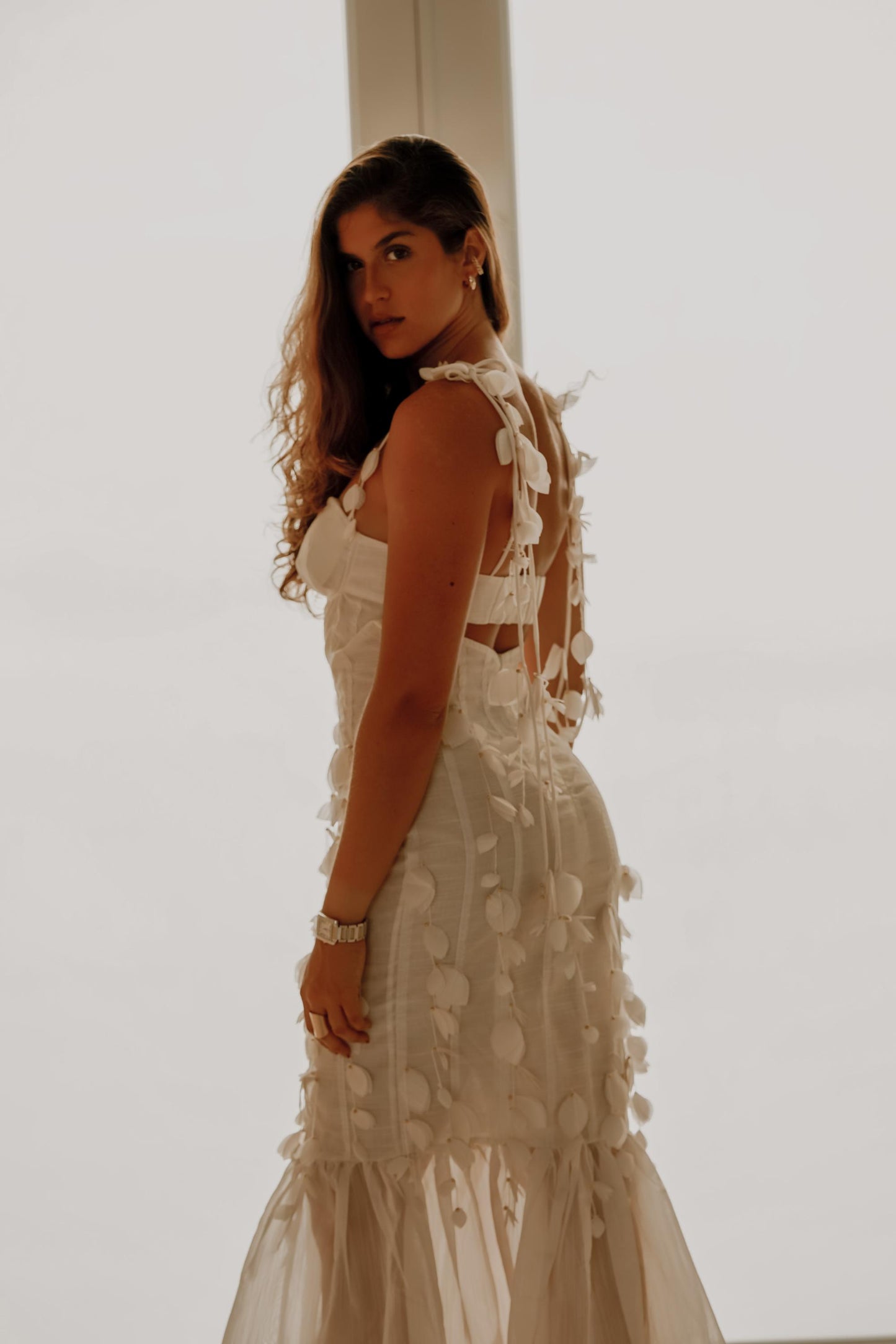 Dress Midi leaves