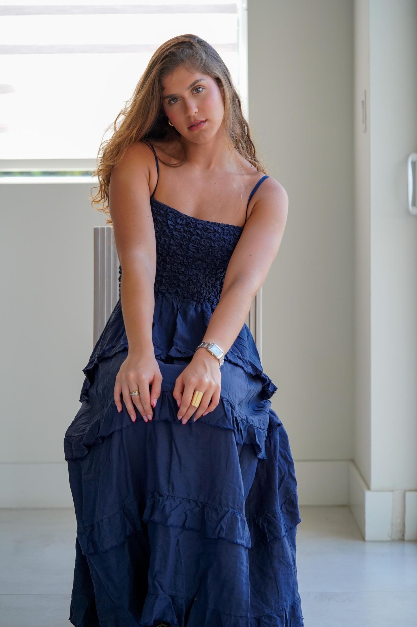 Dress long faralao beachy